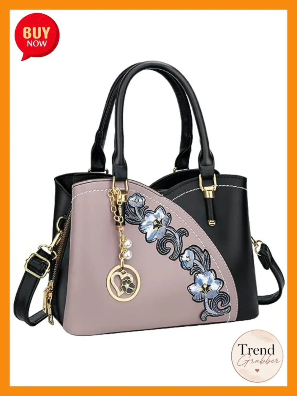 Women's Satchel Handbag Triple Compartments Faux Leather Shoulder Bag